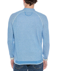 Raffi English Rib 1/4-Zip Mock Neck Sweater