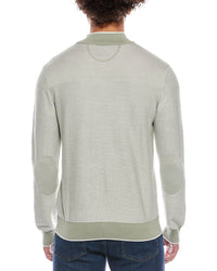 Raffi Links Stitch Zip Mock Neck Sweater