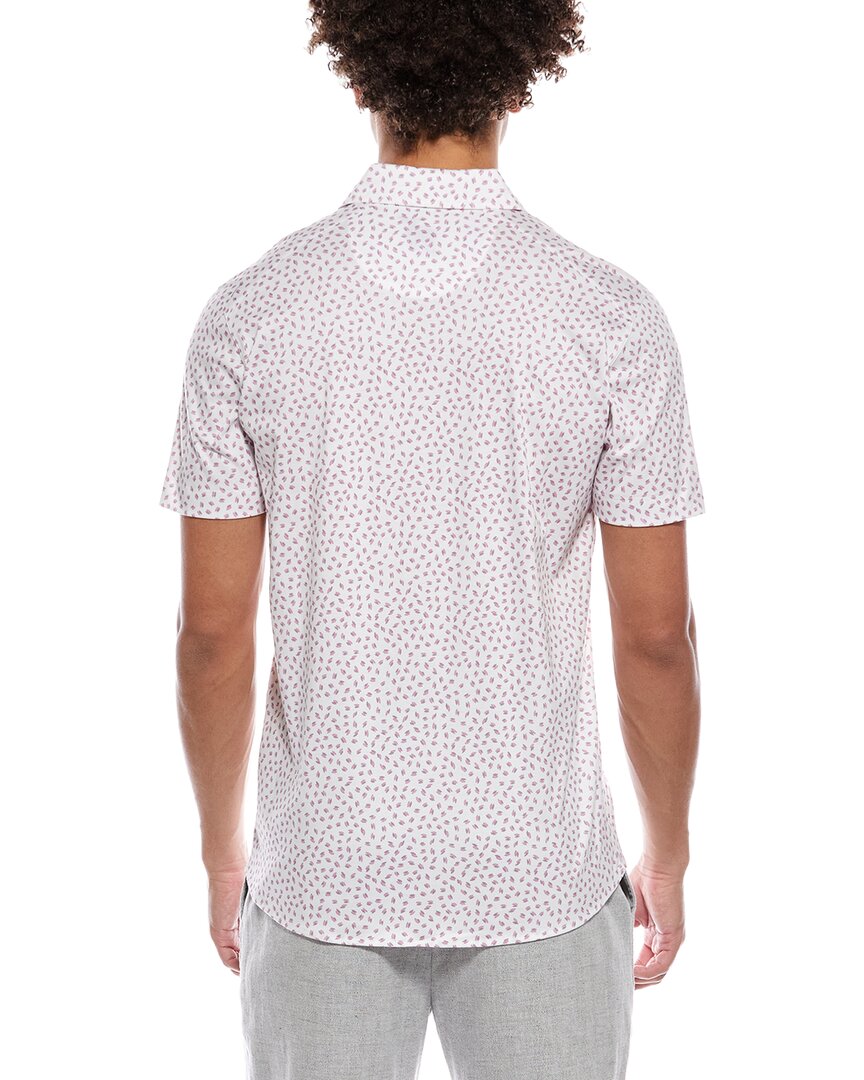 Raffi Mini Leave Print Button Shirt