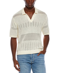 Civil Society Civil Society Rapa Boxy Crop Blocked Chunky Knit Jersey Shirt