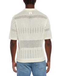 Civil Society Civil Society Rapa Boxy Crop Blocked Chunky Knit Jersey Shirt