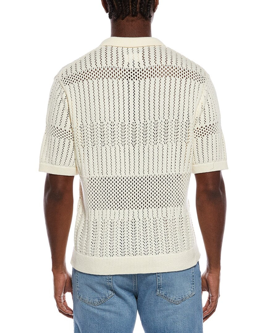 Civil Society Civil Society Rapa Boxy Crop Blocked Chunky Knit Jersey Shirt