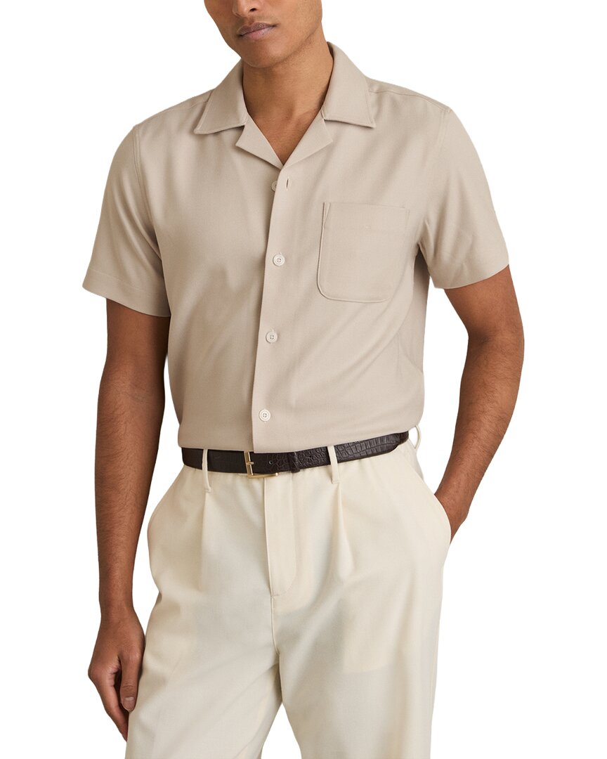 Reiss Nitus Herringbone Cuban Top
