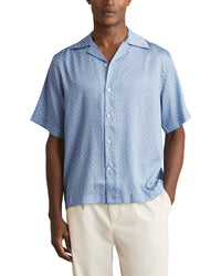 Reiss Barbella Geo Wave Print Top