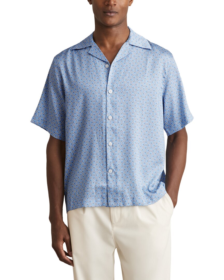 Reiss Barbella Geo Wave Print Top