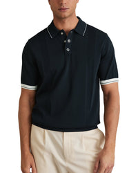 Reiss Reiss Portman Half Zip Textured Sweater