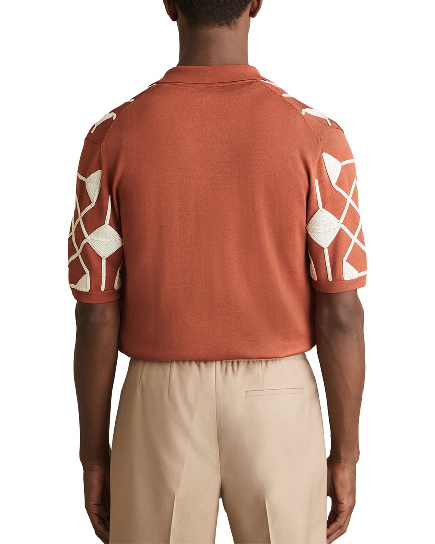 Reiss Terrazzo Cuban Button Sweater