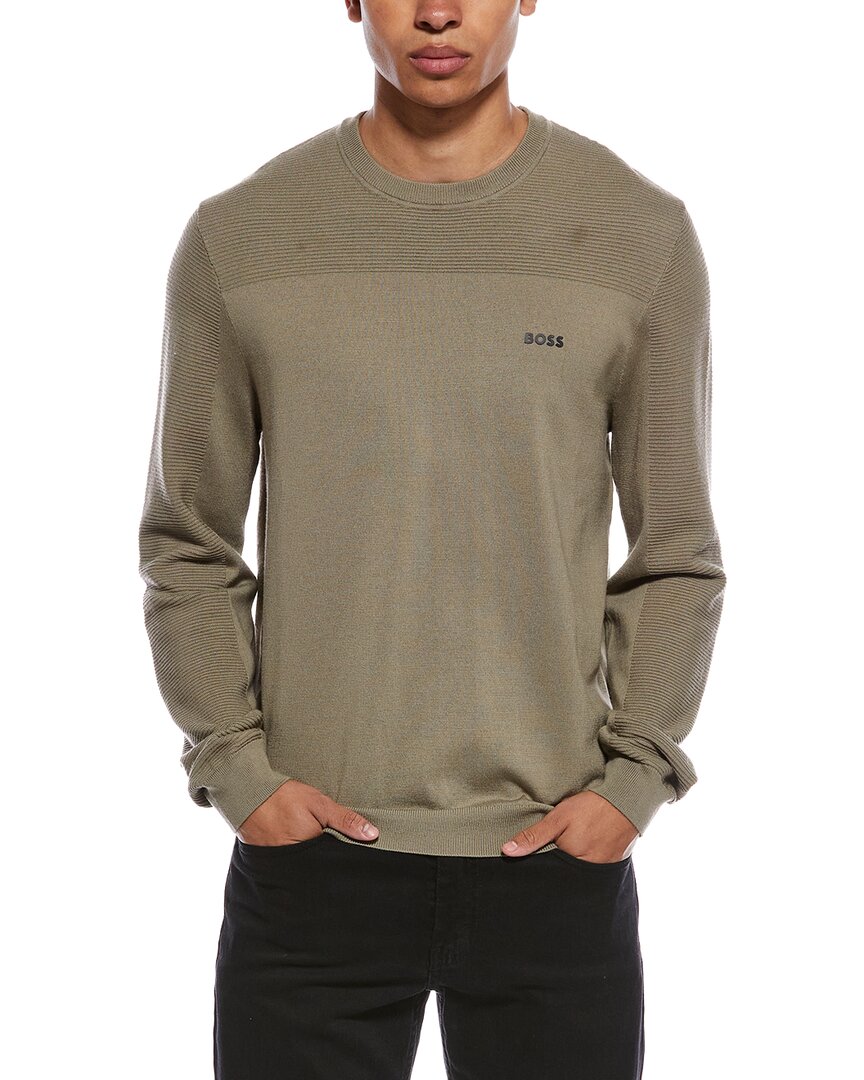 Boss Hugo Boss Momentum Wool-Blend Crewneck Sweater