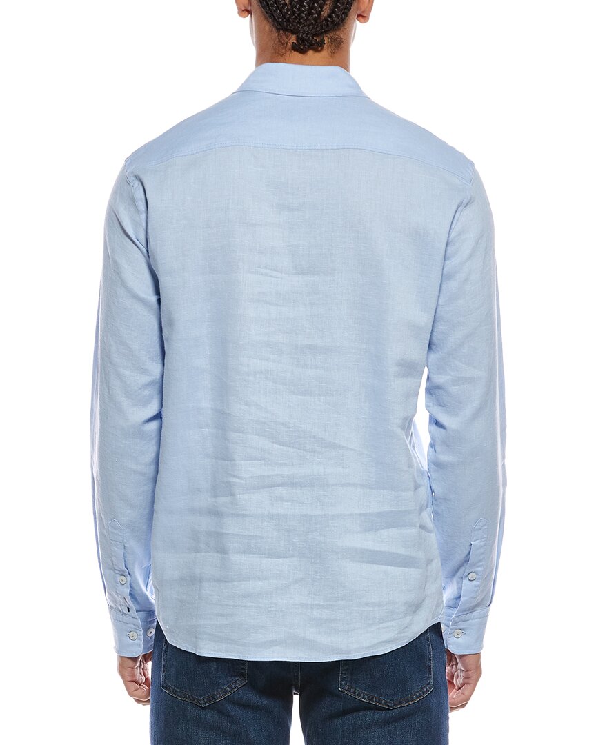 Boss Men's Roan Kent Linen-Blend Shirt - Blue