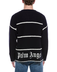 Palm Angels Wool-Blend Crewneck Sweater