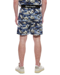 Palm Angels Shark Print Short