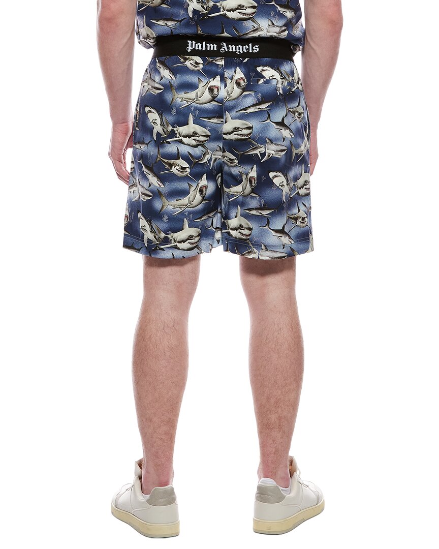 Palm Angels Shark Print Short