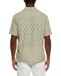 Civil Society Wake Relaxed Fit Diamond Pointell Button Front Shirt