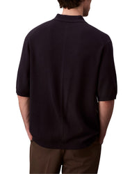 Calvin Klein Snowy Tech Knit Polo Sweater