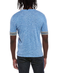 Autumn Cashmere Autumn Cashmere Striped Trim Henley Shirt
