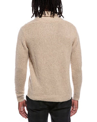 Autumn Cashmere Lofty Wool & Cashmere-Blend Shawl Collar Sweater