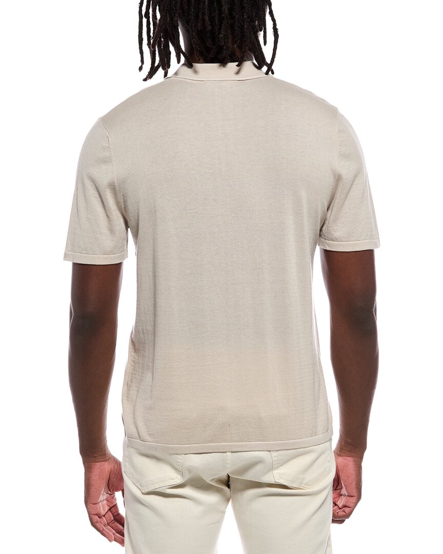 Autumn Cashmere Autumn Cashmere Button Down Contrast Linking Cashmere-Blend Shirt