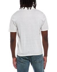 Autumn Cashmere Autumn Cashmere Button Down Contrast Linking Cashmere-Blend Shirt