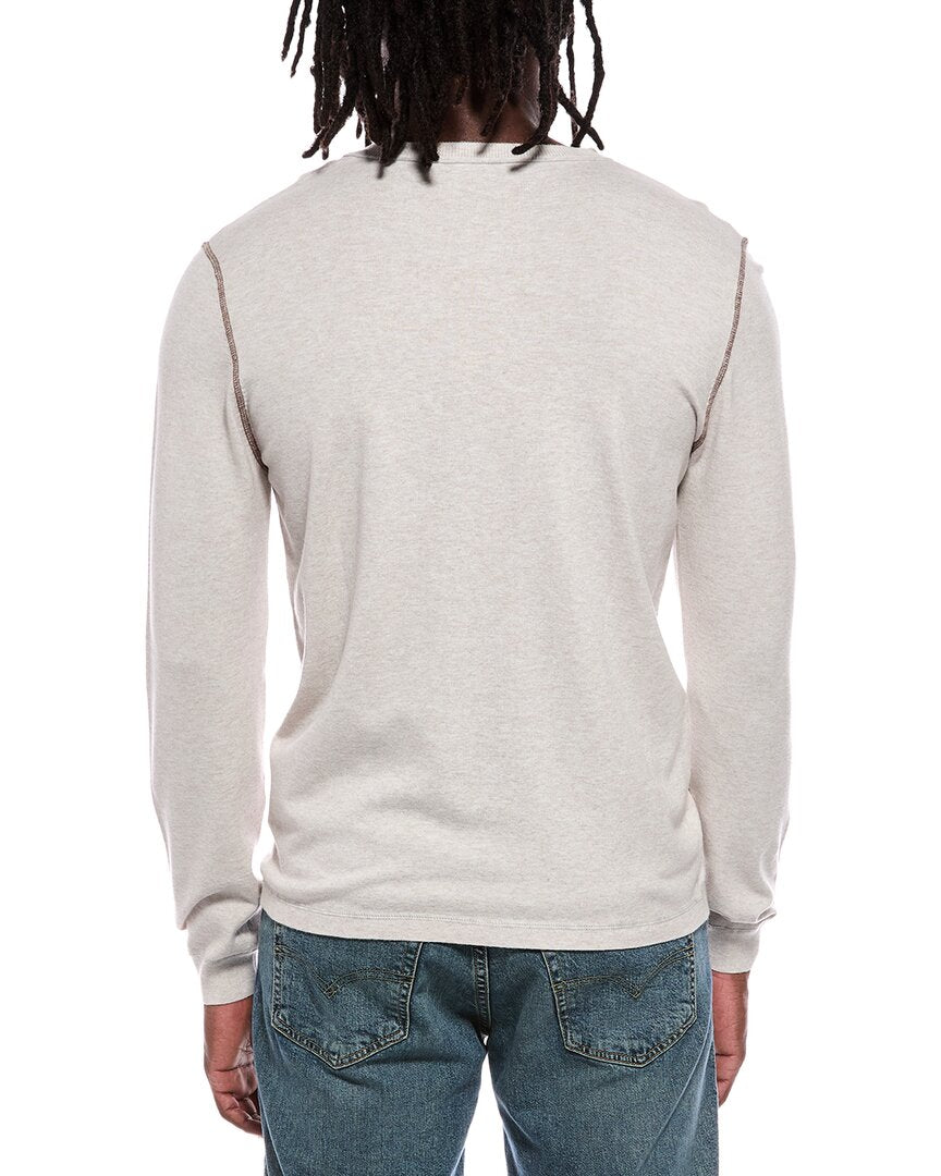 Autumn Cashmere Autumn Cashmere Crewneck Color Coverstitch Sweater