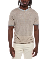 Autumn Cashmere Autumn Cashmere Colorblock Trims Henley T-Shirt
