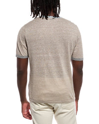 Autumn Cashmere Autumn Cashmere Colorblock Trims Henley T-Shirt