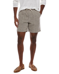 Jason Wu Drawstring Pull-On Linen-Blend Short