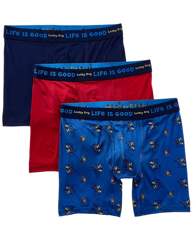 Life Is Good® 3Pk Super Soft Boxer Brief