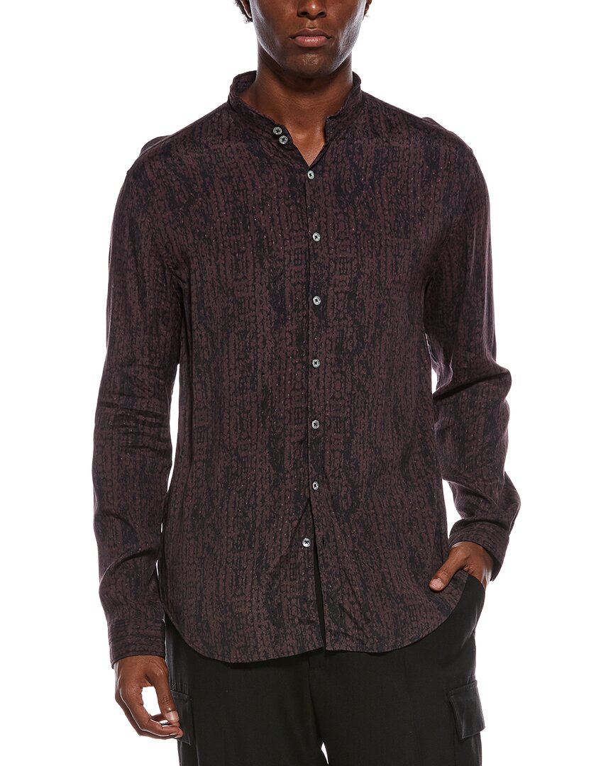 John Varvatos Double Band Collar Shirt