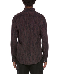 John Varvatos Double Band Collar Shirt