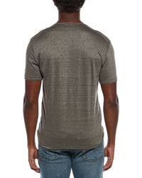 John Varvatos Bleecker Regular Fit Linen Henley