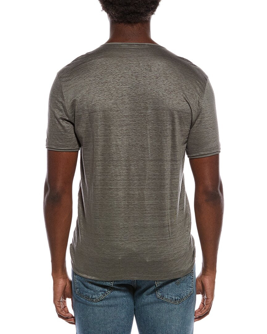 John Varvatos Bleecker Regular Fit Linen Henley