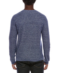 John Varvatos Mcclain Linen, Wool, & Silk-Blend Crewneck Sweater