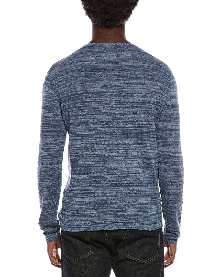 John Varvatos Erik Linen Blend Crewneck Shirt
