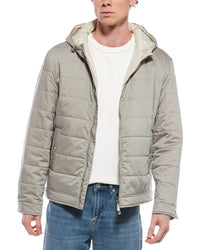 Eleventy Hooded Silk-Blend Jacket