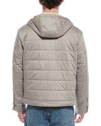 Eleventy Hooded Silk-Blend Jacket