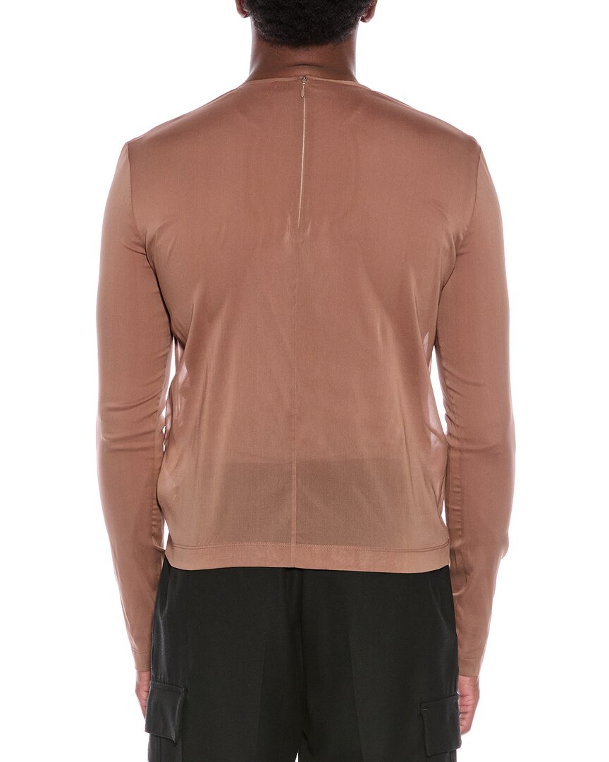 Valentino Valentino Sheer Silk-Blend T-Shirt