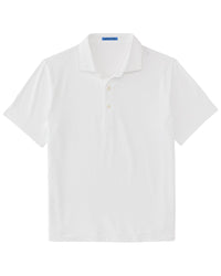 J.Mclaughlin White Peak Polo Knit Shirt