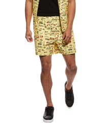 Rowing Blazers Flat Front Linen-Blend Short