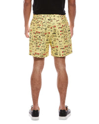 Rowing Blazers Flat Front Linen-Blend Short