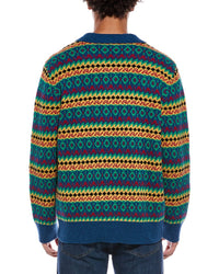 Rowing Blazers Fairisle Wool & Cashmere Polo Sweater