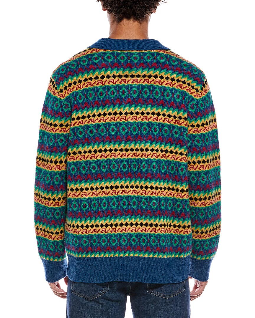 Rowing Blazers Fairisle Wool & Cashmere Polo Sweater