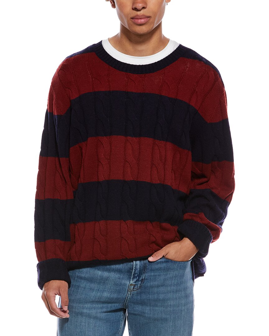 Rowing Blazers Rowing Blazers Block Stripe Wool & Cashmere Sweater