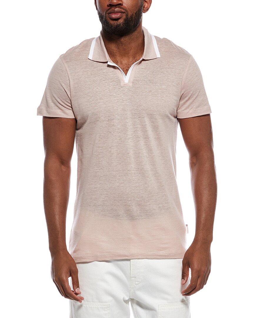 Orlebar Brown Orlebar Brown Felix Pique Linen Polo Shirt