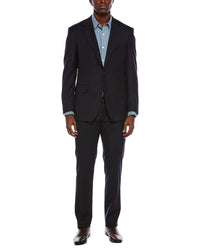 Canali 2Pc Wool-Blend Suit With Flat Front Pant