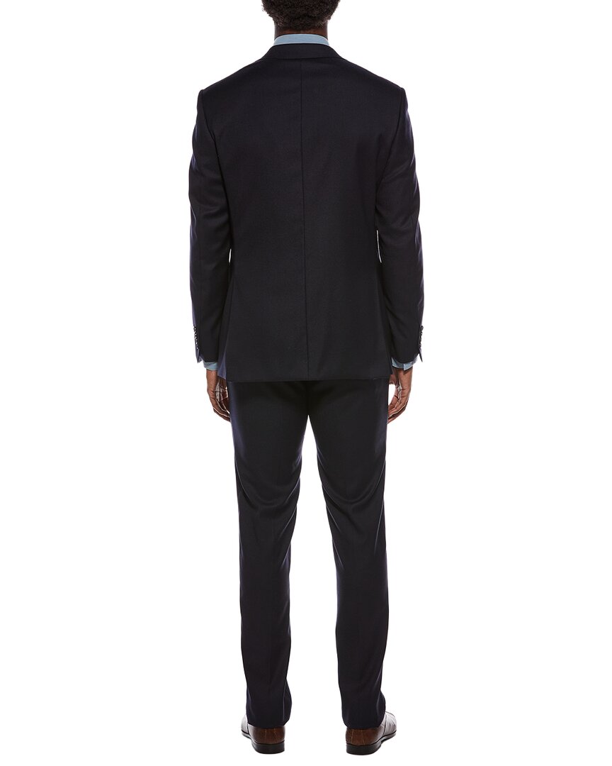 Canali 2Pc Wool-Blend Suit With Flat Front Pant