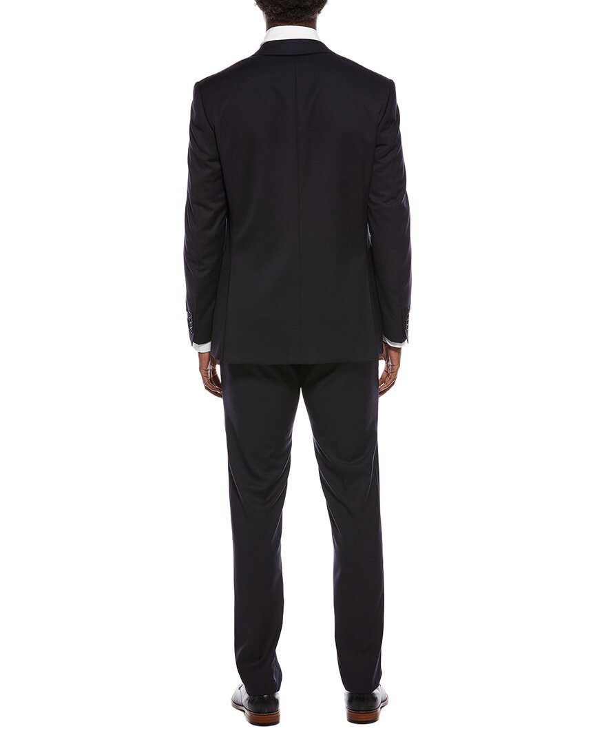 Canali 2Pc Wool Suit With Flat Front Pant