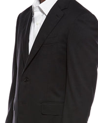 Canali 2Pc Wool-Blend Suit With Flat Front Pant