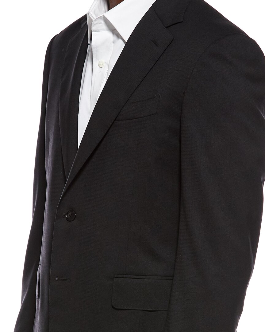 Canali 2Pc Wool-Blend Suit With Flat Front Pant