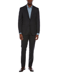 Canali 2Pc Wool Suit With Flat Front Pant