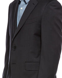 Canali 2Pc Wool Suit With Flat Front Pant